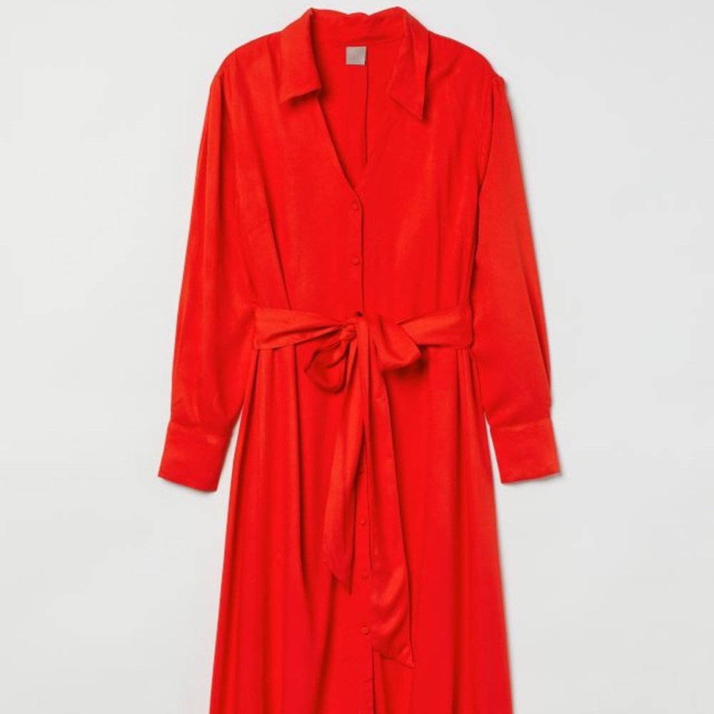 H&M Tie Belt Shirt Dress